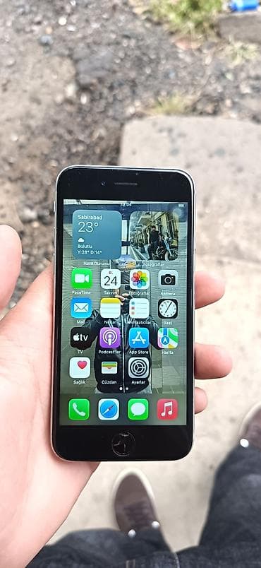 irşad iphone 13 pro 128: IPhone 6s, 64 GB, Gümüşü, Barmaq izi — 2