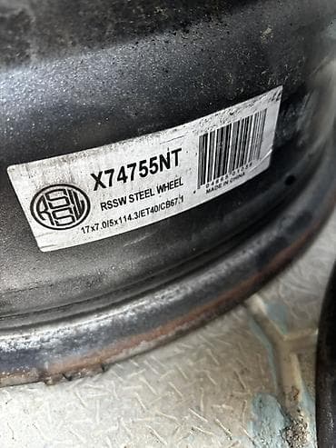 suru: RSSW polad disk dəsti - Model: X74755NT (etiketdə göstərilib) - — 4