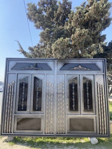 işləmiş dərvazalar: Yeni Dəmir Həyət darvazası, 3 m, Mexaniki, Qapı ilə, rəng - Qara, Kredit var, Ödənişli quraşdırma, Ünvandan götürmə, Ödənişli çatdırılma, Rayonlara çatdırılma — 37