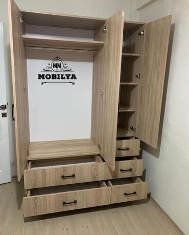işlənmiş şfoner: Yeni, Açılan, 3 qapılı Düz dolab, Qarderob, paltar dolabı, Azərbaycan — 2