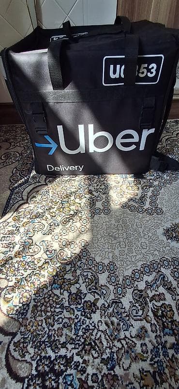 evdə paketləmə isi: Uber Delivery termos çanta/rüksak - Brendli dizayn: “Uber Delivery” — 3