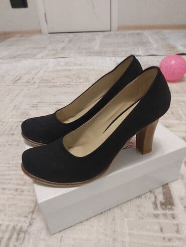 босоножки 27 размера: Туфли, Размер: 40, цвет - Черный, Б/у — 3