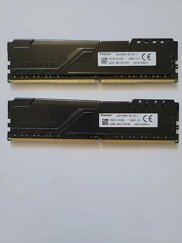 3000: Operativ yaddaş (RAM) HyperX, 16 GB, 3000 Mhz, DDR4, PC üçün, İşlənmiş — 3