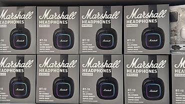 nausnikler: Simsiz (Bluetooth) Qulaqcıqlar, Marshall, rəng - Qara — 1