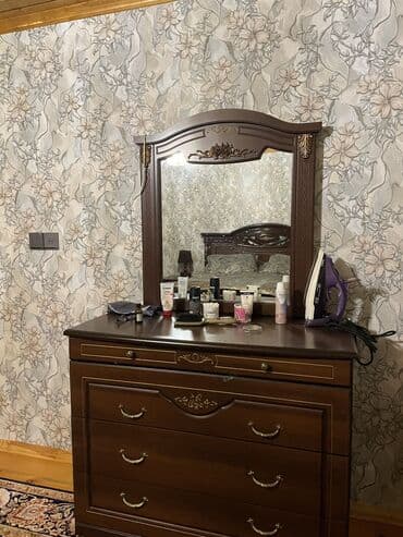 tek kravat ikinci əl: İkinəfərlik çarpayı, 2 tumba, Dolab, Komod, İşlənmiş — 5