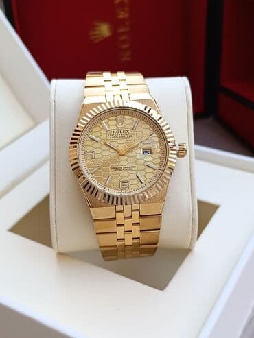 el fecr saat: Yeni, Qol saatı, Rolex, rəng - Qızılı — 8