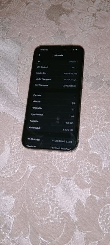 Audio: IPhone 15 Pro, 128 GB, Gümüşü — 3