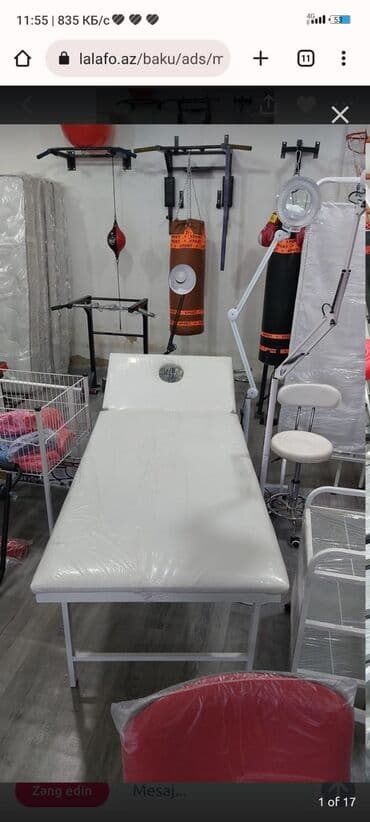 куханная мебель: Новый, Косметологическая кушетка, Нескладной, цвет - Белый — 5