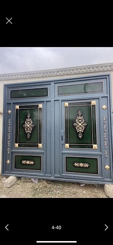 dəmir boçka: Dəmir Həyət darvazası, Yana açılan, Mexaniki, Qapı ilə, rəng - Qara — 10