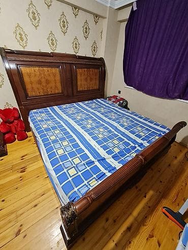 yataq carpayisi: İşlənmiş, İkinəfərlik çarpayı, Bazasız, Matras ilə, Siyirməsiz, Rumıniya — 2