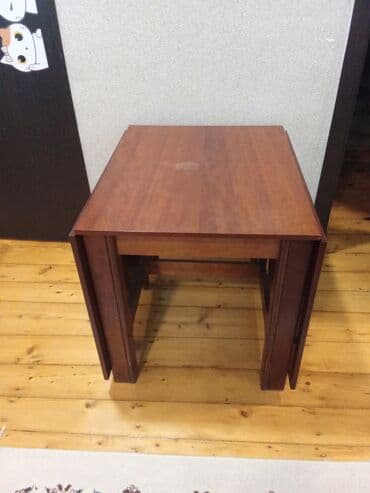 mətbəx çanağı: Mətbəx masası, İşlənmiş, Qatlanan, Taxta, Dördbucaq masa — 5