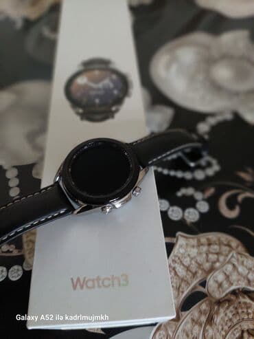 qara kemer: İşlənmiş, Qol saatı, Samsung, rəng - Gümüşü — 1