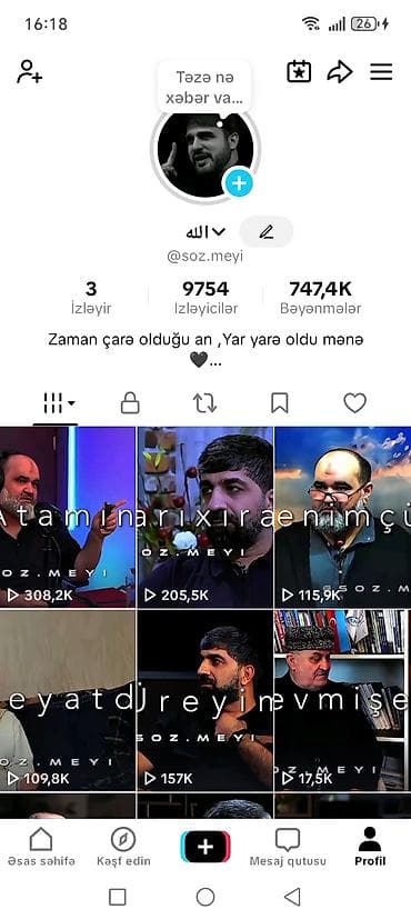 Əməkdaş axtarışı (vakansiyalar): TikTok səhifəsi – @soz.meyi Məzmun - Qısa video-podcastlar — 1