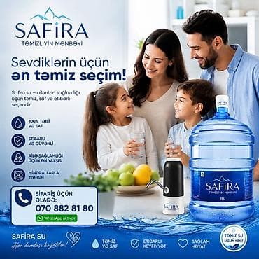 temiz bal: 💧 Safira Su 19 LT içməli su – 3.50 qəpik ✅ Təmiz və keyfiyyətli — 5