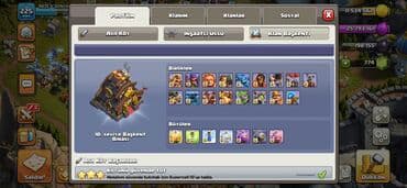 Serverlər: Clash of Clans hesabı - Bələdiyyə Binası: 17 - Səviyyəsi: 225 - — 8