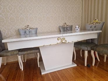 plasmas oturacaqlar: Qonaq otağı üçün, Açılan, 6 stul — 3