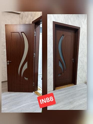 Qonaq otağı üçün İşlənmiş Otaq qapısı 80x205 sm Zamok ilə, Zəmanətli, Ünvandan götürmə