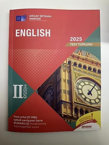 Məhsul: “English 2025 Test Toplusu” – Dövlət İmtahan Mərkəzi (DİM)