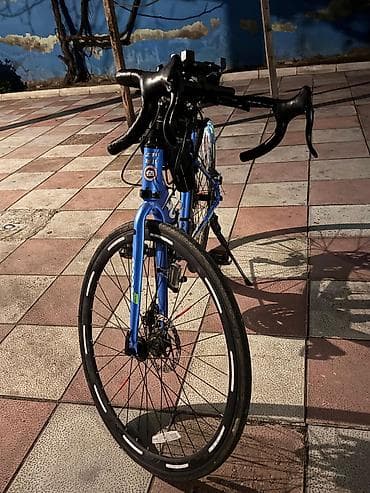 şosse: Şosse tipli “GOOSE” velosiped - Rəng: mavi, loqolar və reflektor — 5