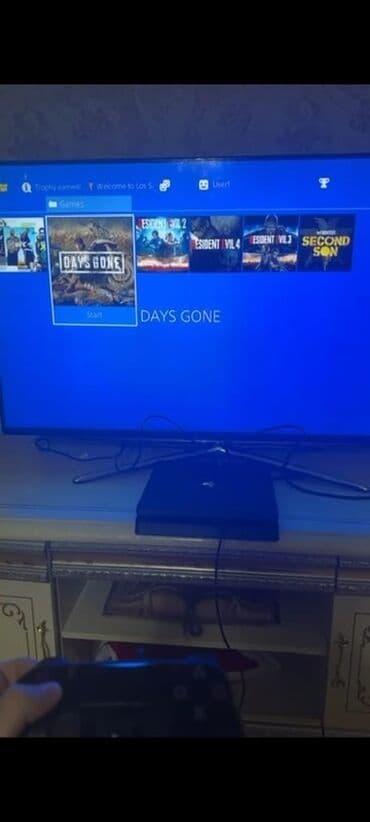 hdd yaddaş: Sony PlayStation 4 Slim oyun konsolu - Model: PS4 Slim (qara rəng) - — 2