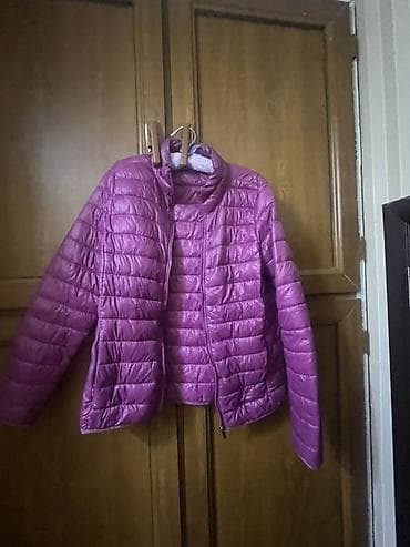 payiz donlari: Qadınlar üçün yüngül puffer gödəkçə - Rəng: bənövşəyi/mağenta - — 1