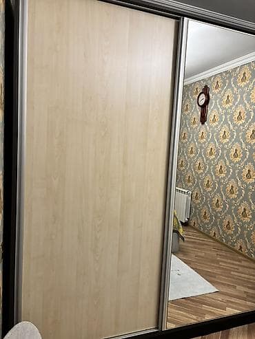 seyf skaf: İşlənmiş, 2 qapılı, Güzgülü, Digər rəng, Taxta, Kupe, Düz dolab — 4