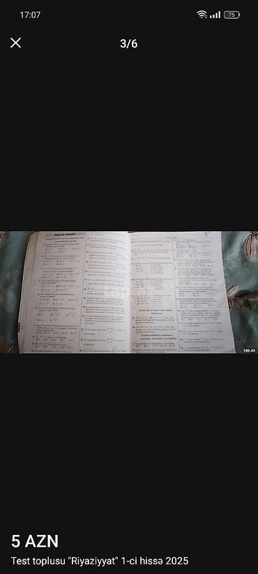 taim test pdf: Riyaziyyat 11-ci sinif — 6