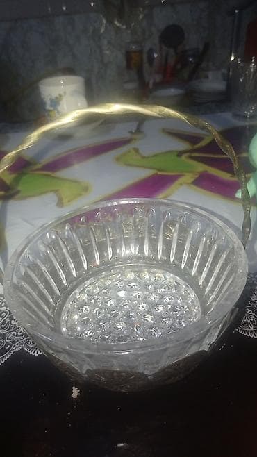 kəndir: Şüşə qablar dəsti - Material: şəffaf qəlibli şüşə - Komplekt: 3 ədəd — 4