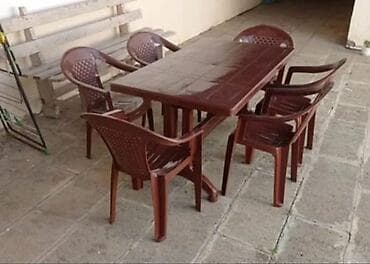 masa transformatoru: Balkon üçün, Yeni, Açılan, 6 stul — 1