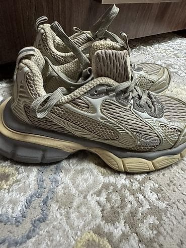 ket ayaqqabilar: Balenciaga tərzində iri altlı idman ayaqqabıları - Rəng: bej-boz — 1