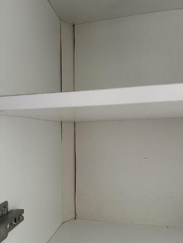 kuxna skafi: Mətbəx üçün asma şkaf dəsti - Rəng: açıq krem (parlaq səth) - Üslub — 10