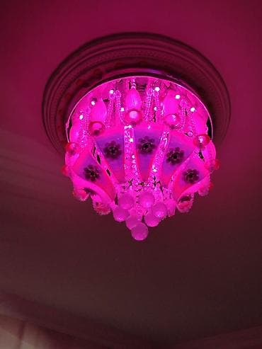 Led Çılçıraq, 4 və daha çox lampa, Şüşə