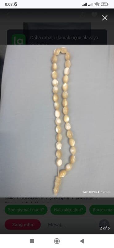 yuxuda yaxa sancağı görmək: Sədəf təsbeh ideal vəziyyətdə
Əcəmi metrosunun yanına çatdırilma — 1