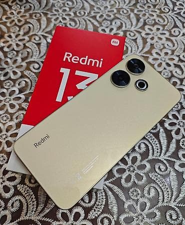 iphone 11 qiymetleri: Redmi 13 – qızılı rəng Xüsusiyyətlər: - Kamera: 108 MP “super clear” — 1