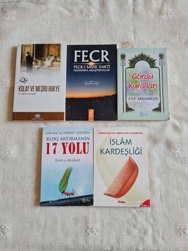 Dini kitablar: 1)7azn 2)7azn 3)6azn 4)5azn 5)5azn 5 kitab birlikdə 30 Azn. Ünvan — 2