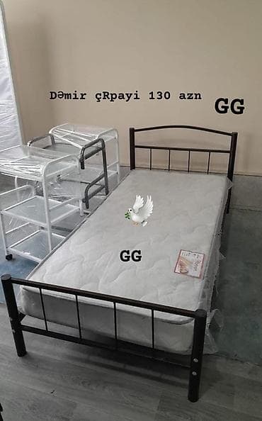 Yeni, Təknəfərlik çarpayı, Bazasız, Matras ilə, Siyirməsiz