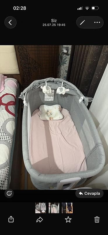 körpə çarpayıları: Oğlan və qız üçün, Dördbucaq, Beşik, Dəstsiz, Matras ilə, Yellənmə mexanizmsiz — 2