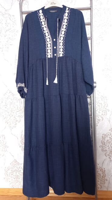 Baş geyimləri: Mavi rəngli iki uzun don dəsti 1) Tünd göy don - Yüngül, nəfəsalan — 1