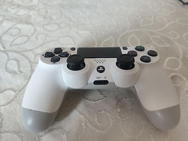 aga playstation: Sony PlayStation DualShock 4 simsiz oyun idarəetmə pultu (Ağ rəng) - — 4