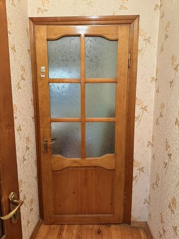 step deke: Taxta daxili qapı – şüşəli model iki qapidi iksi 50 m - Material — 1