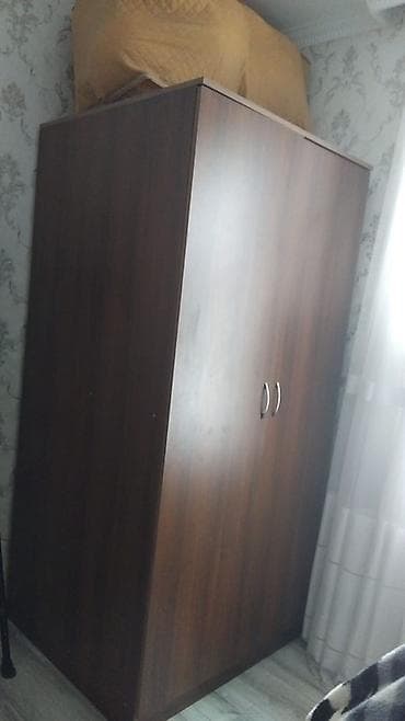 Iki qapılı paltar dolabı - Material: laminat/LDSP ağac teksturalı