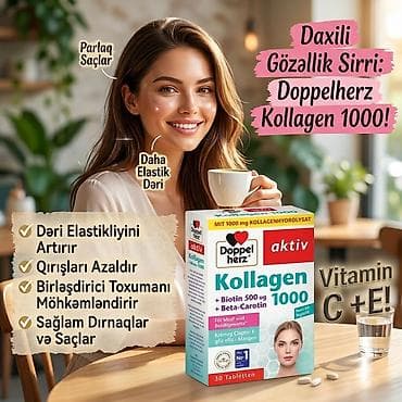 evalar vitamin c: Doppelherz aktiv Kollagen 1000 – daxili gözəllik üçün kompleks — 1