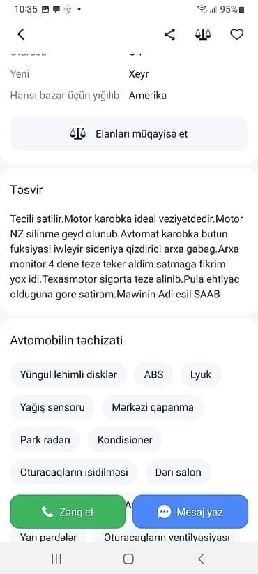 Аксессуары и тюнинг: Saab 9-5 sedan, qara rəng. Mühərrik və sürətlər qutusu barədə: - — 4