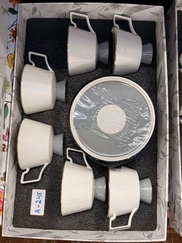 набор художника: Чайный набор, цвет - Белый, Фарфор, 6 персон — 26