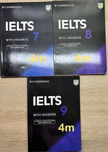 audio kasetler: Məhsul: Cambridge IELTS With Answers kitabları – 7, 8 və 9 Təsvir: - — 1