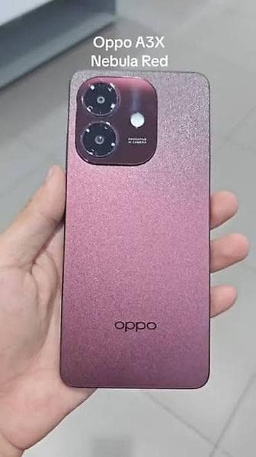 philips xenium x125: Oppo A3x, 64 GB, rəng - Qırmızı, Barmaq izi — 4