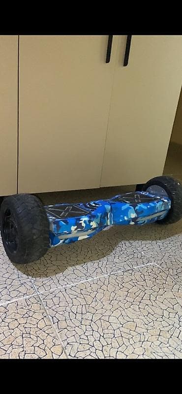 elektrik gitara: Off-road hoverboard – mavi kamuflyaj dizayn - Güclü, iri dişli — 1