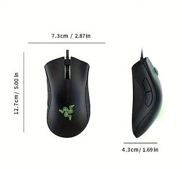 magic mouse: Razer DeathAdder Essential (Ergonomic Wired Gaming Mouse) - 6400 DPI — 5