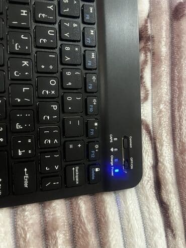 клавиатура чехол 10: Bluetooth klaviatura – yığcam və yüngül - Dil: İngiliscə əsas layout — 4