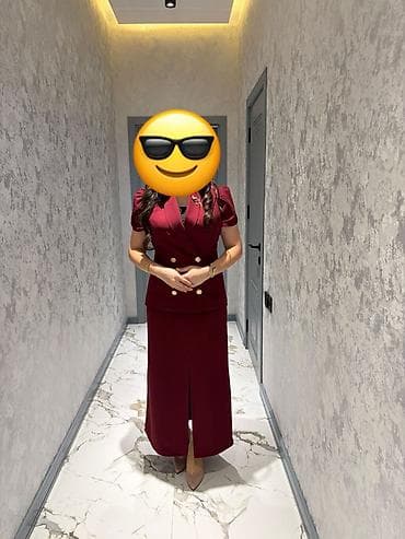 https smart ady az: Qadın dəsti – bordo rəng - İki hissədən ibarət: qısa qollu, ikiqat — 2